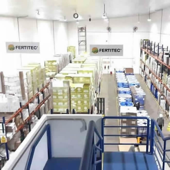 planta industrial construida para empresa procesadora y comercializadora de fertilizantes fertitec