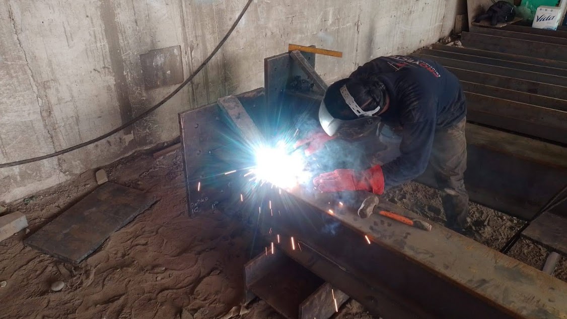 soldadura de techo metalico
