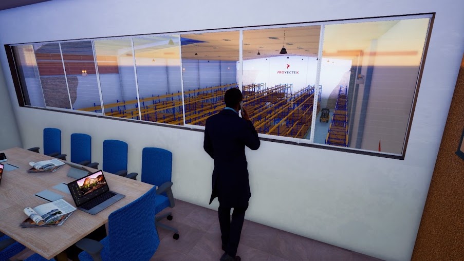 vista interna de nave industrial llave en mano